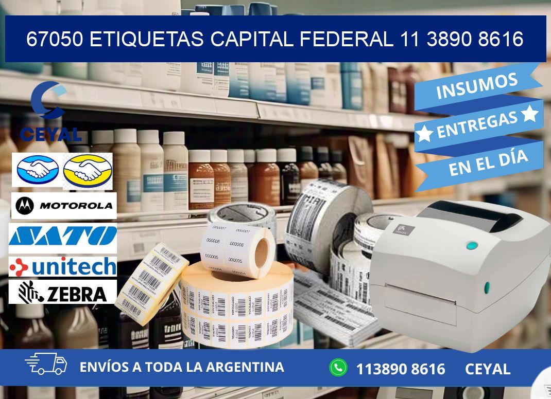 67050 ETIQUETAS CAPITAL FEDERAL 11 3890 8616