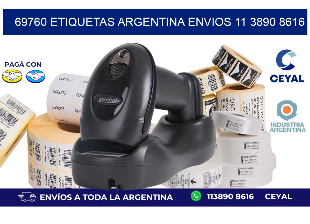69760 ETIQUETAS ARGENTINA ENVIOS 11 3890 8616