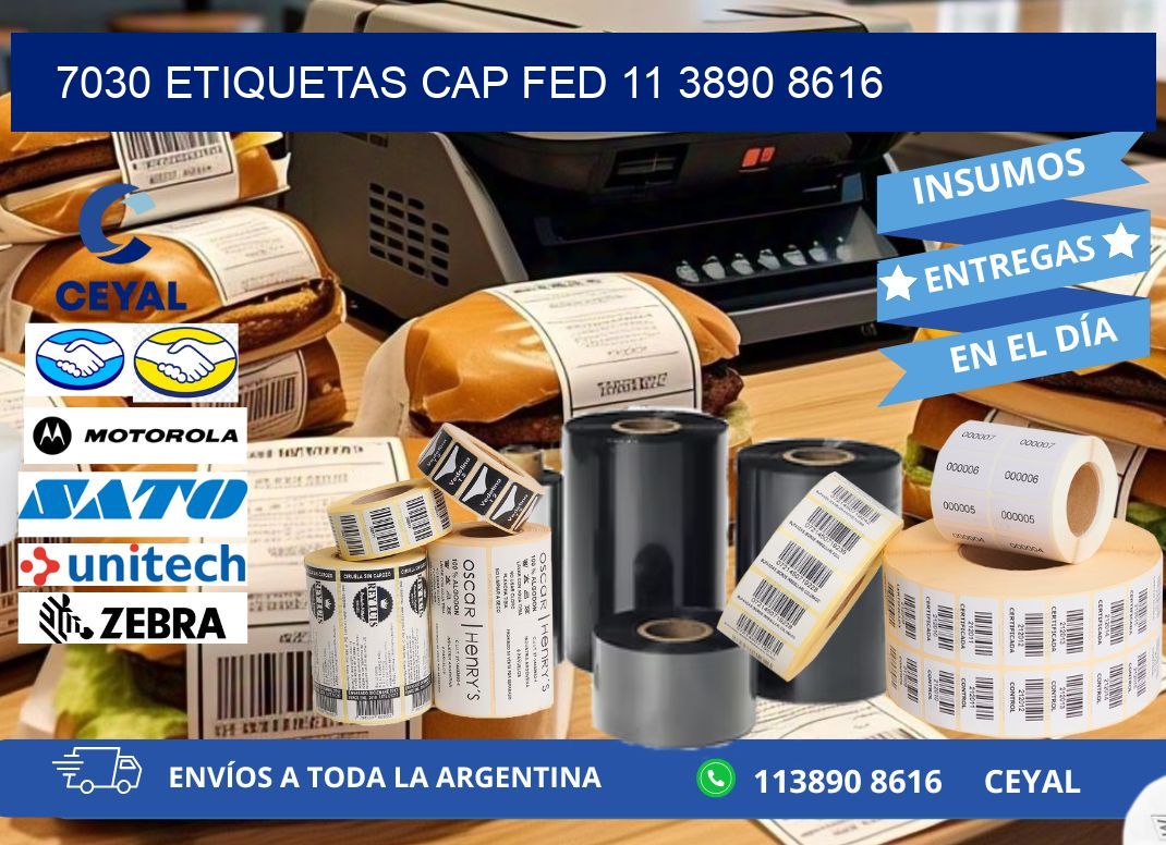 7030 ETIQUETAS CAP FED 11 3890 8616