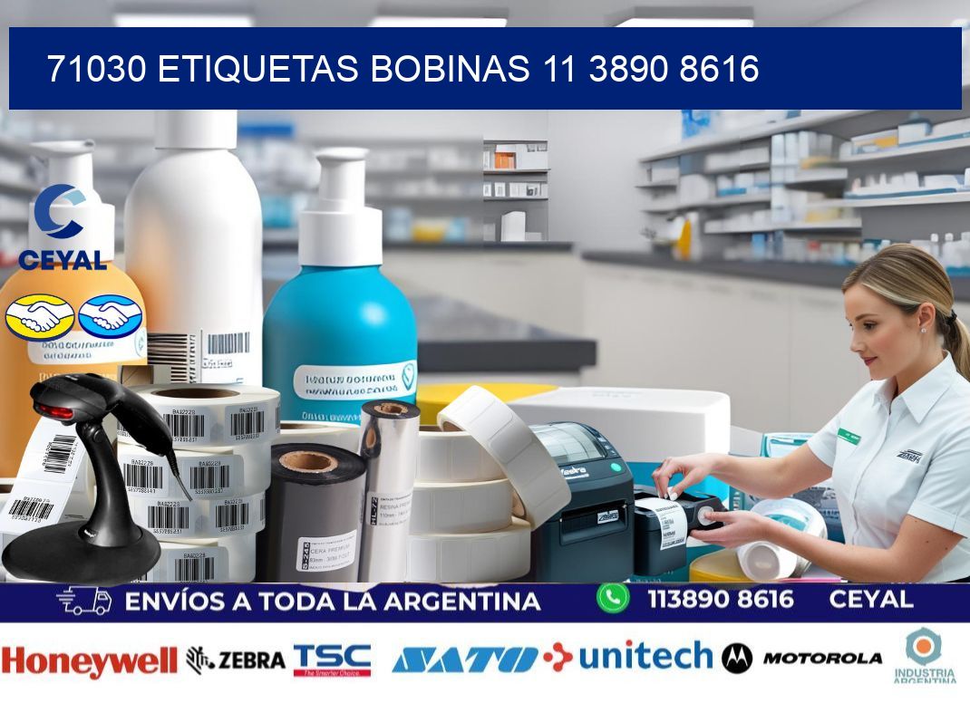 71030 ETIQUETAS BOBINAS 11 3890 8616