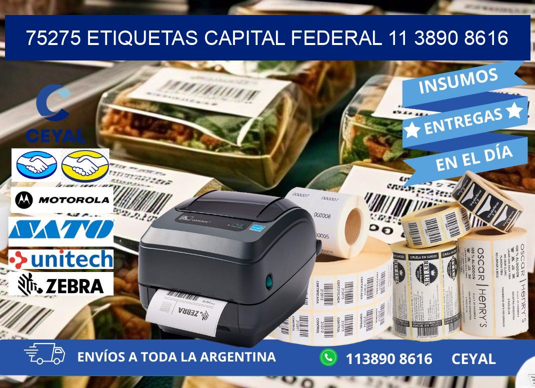 75275 ETIQUETAS CAPITAL FEDERAL 11 3890 8616