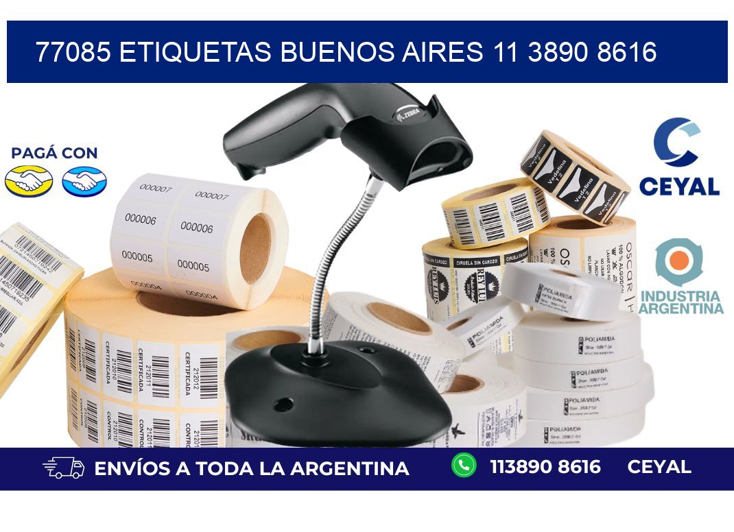 77085 ETIQUETAS BUENOS AIRES 11 3890 8616