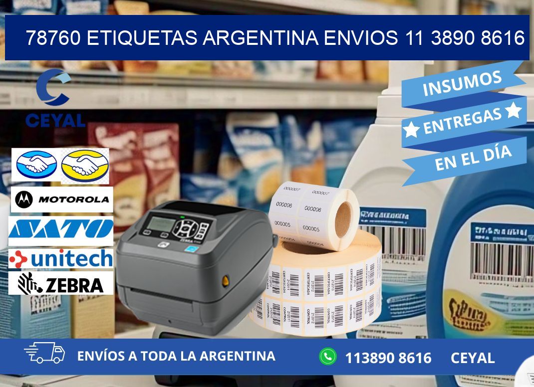 78760 ETIQUETAS ARGENTINA ENVIOS 11 3890 8616