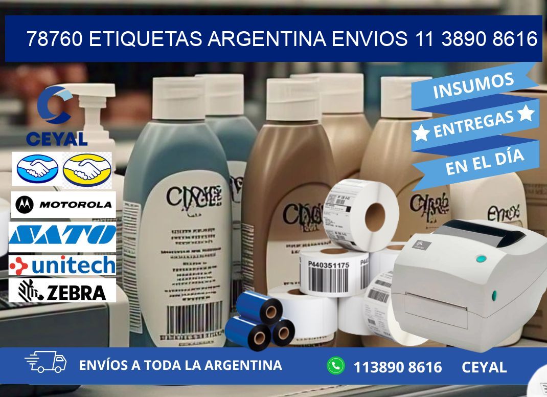 78760 ETIQUETAS ARGENTINA ENVIOS 11 3890 8616