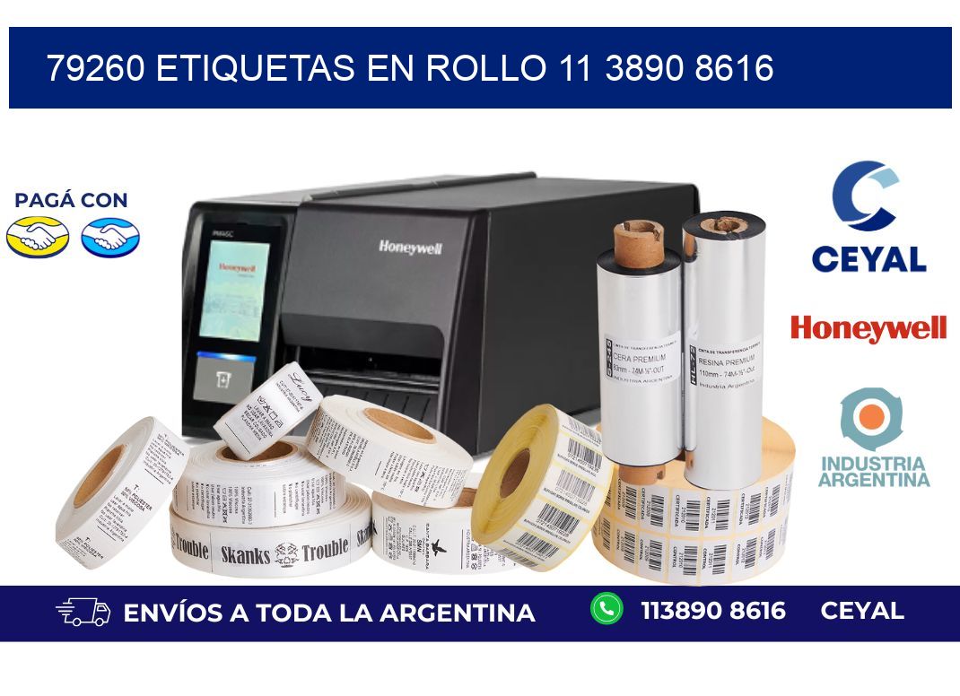 79260 ETIQUETAS EN ROLLO 11 3890 8616