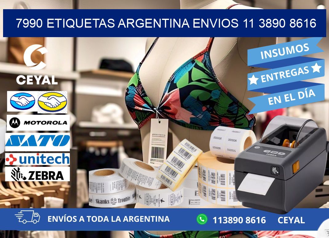7990 ETIQUETAS ARGENTINA ENVIOS 11 3890 8616