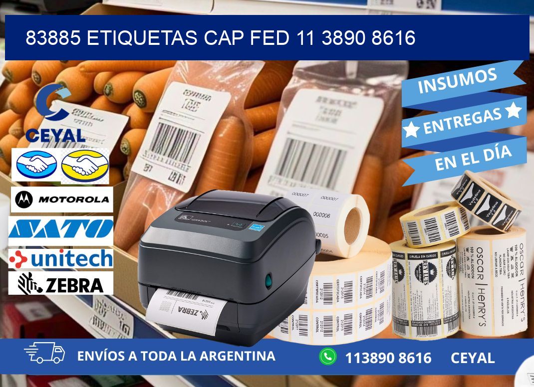 83885 ETIQUETAS CAP FED 11 3890 8616
