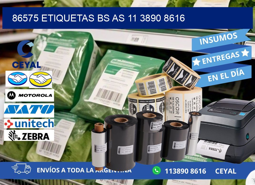 86575 ETIQUETAS BS AS 11 3890 8616