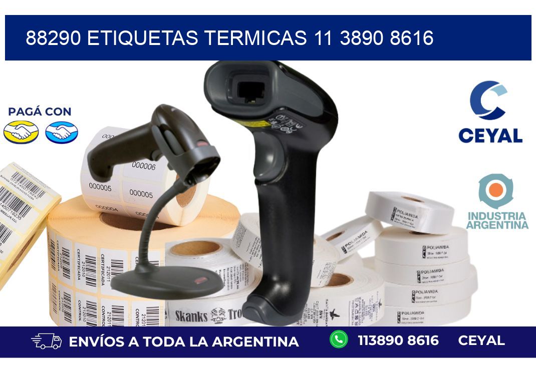 88290 ETIQUETAS TERMICAS 11 3890 8616