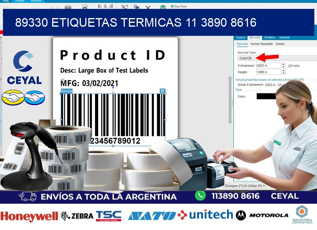 89330 ETIQUETAS TERMICAS 11 3890 8616