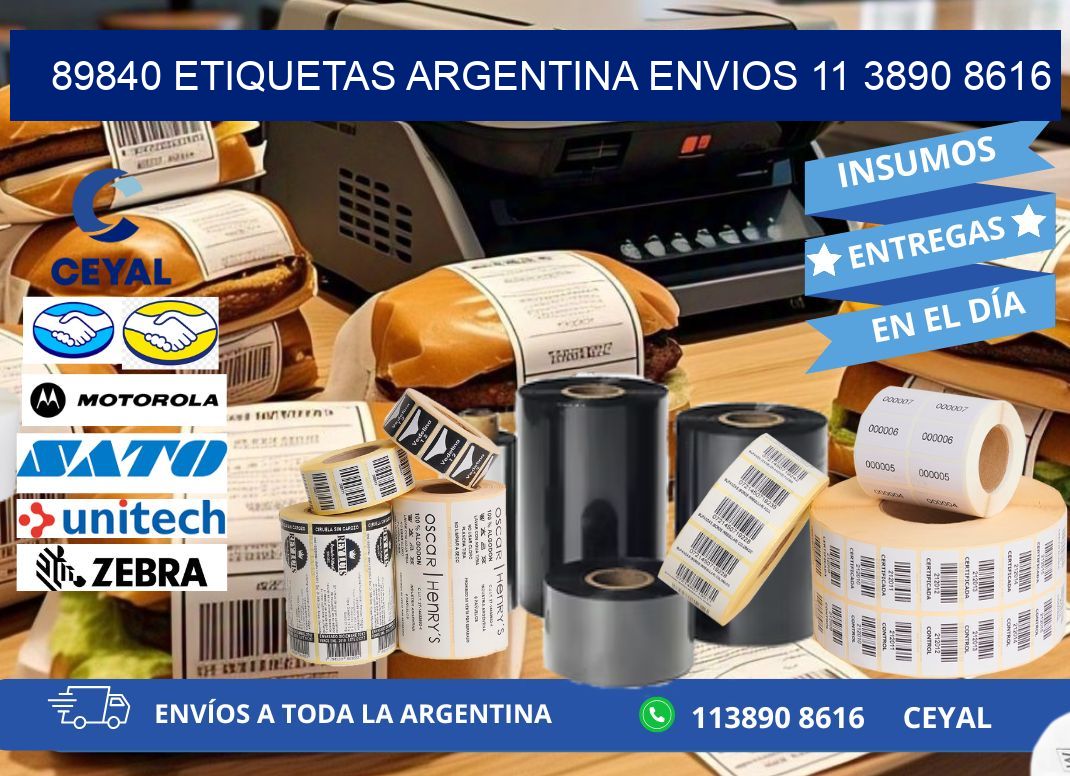 89840 ETIQUETAS ARGENTINA ENVIOS 11 3890 8616