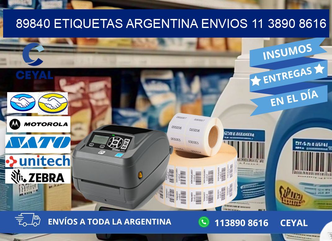 89840 ETIQUETAS ARGENTINA ENVIOS 11 3890 8616