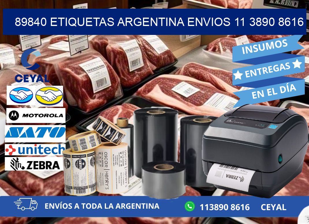 89840 ETIQUETAS ARGENTINA ENVIOS 11 3890 8616