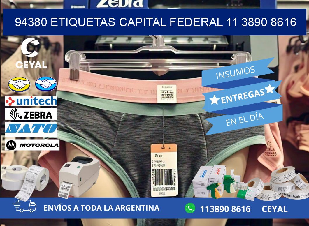 94380 ETIQUETAS CAPITAL FEDERAL 11 3890 8616