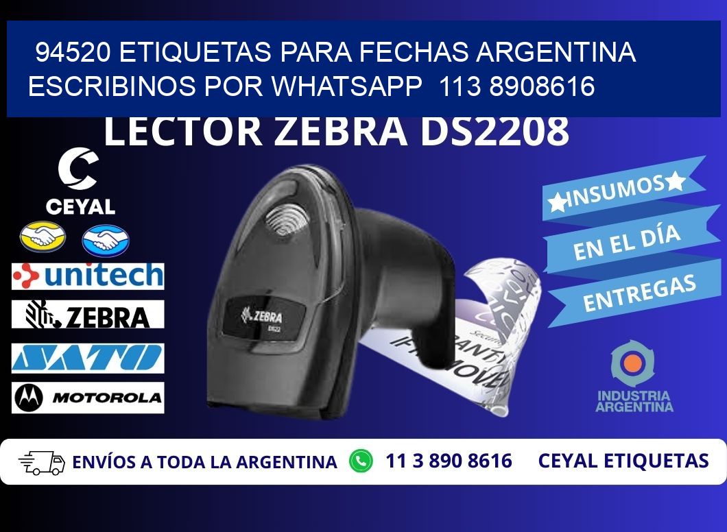 94520 ETIQUETAS PARA FECHAS ARGENTINA ESCRIBINOS POR WHATSAPP  113 8908616