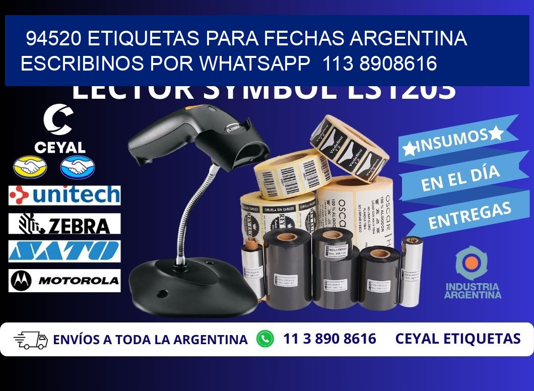 94520 ETIQUETAS PARA FECHAS ARGENTINA ESCRIBINOS POR WHATSAPP  113 8908616