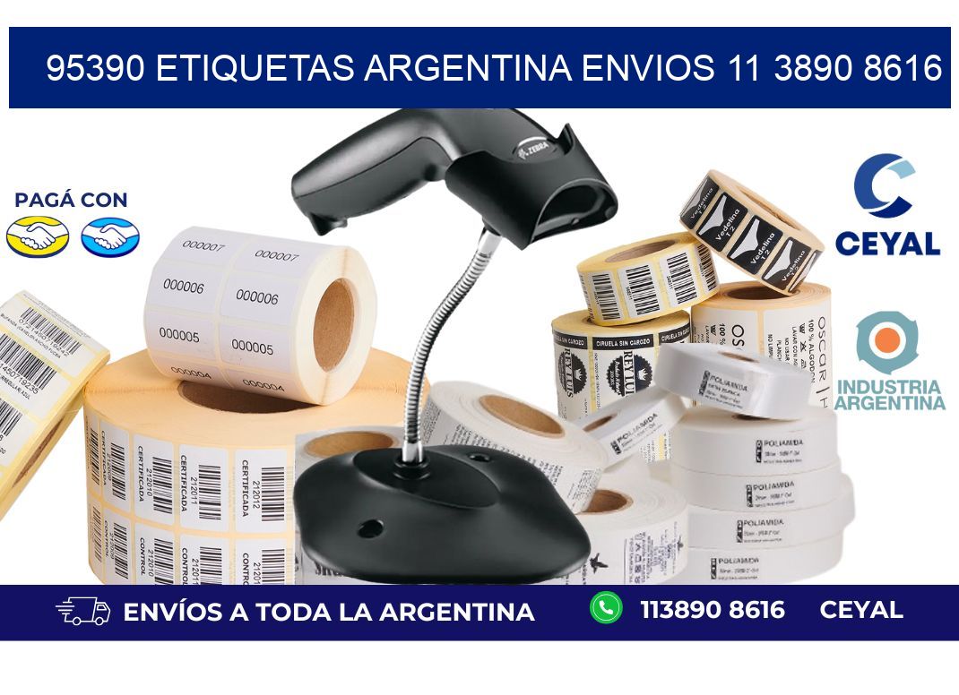 95390 ETIQUETAS ARGENTINA ENVIOS 11 3890 8616