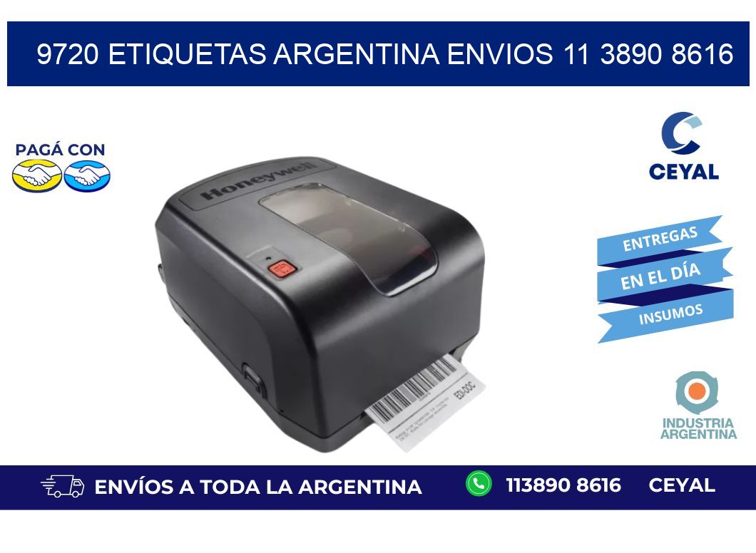 9720 ETIQUETAS ARGENTINA ENVIOS 11 3890 8616