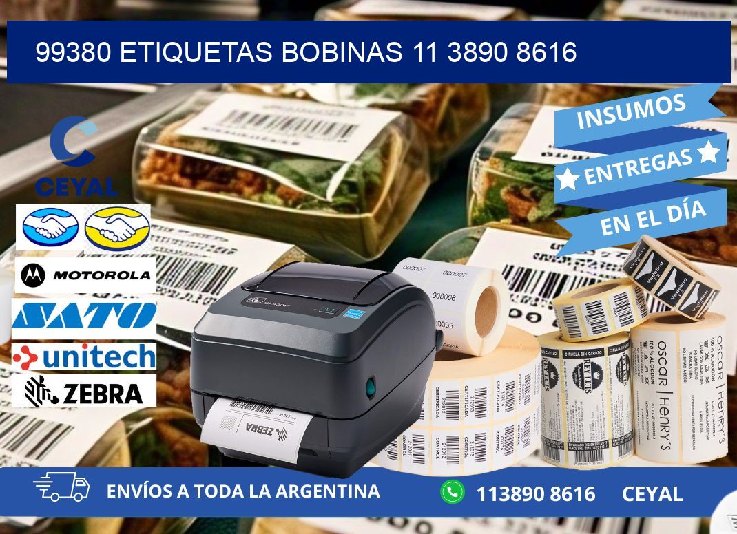 99380 ETIQUETAS BOBINAS 11 3890 8616