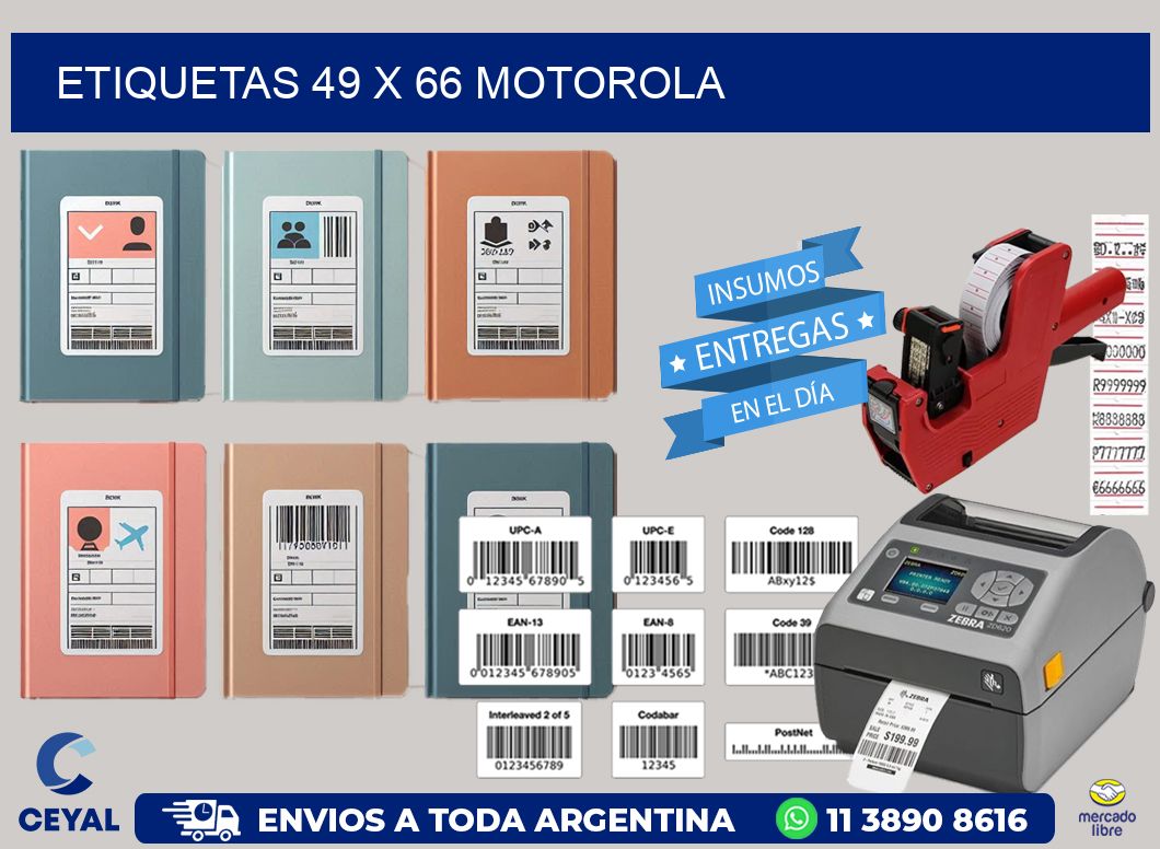 ETIQUETAS 49 x 66 MOTOROLA