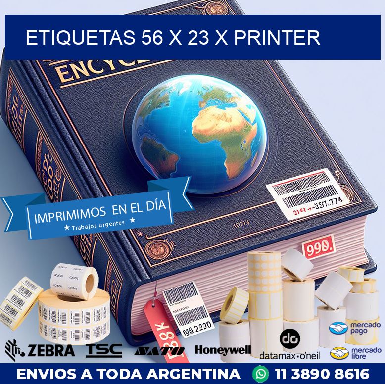 ETIQUETAS 56 x 23 X PRINTER