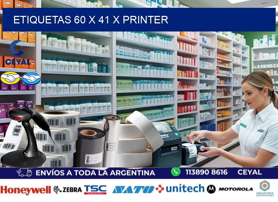 ETIQUETAS 60 x 41 X PRINTER