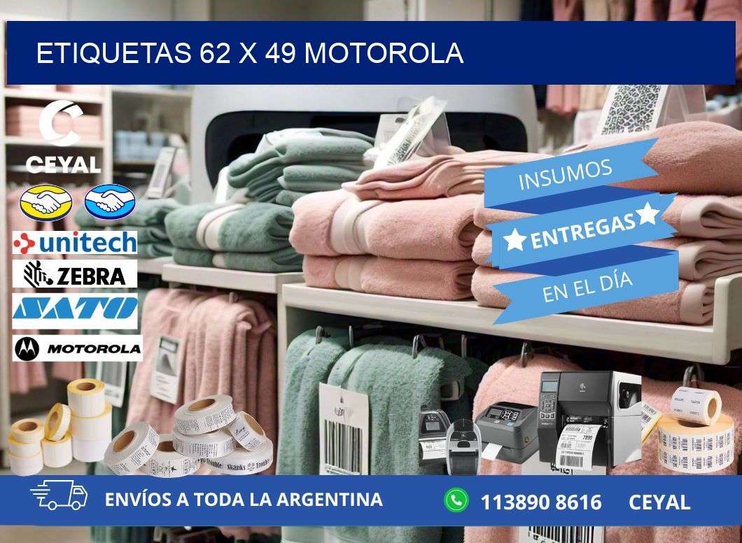 ETIQUETAS 62 x 49 MOTOROLA
