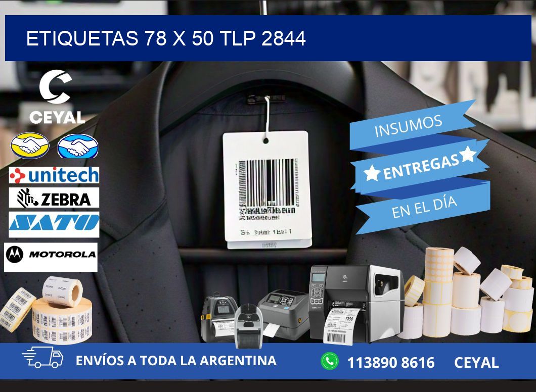 ETIQUETAS 78 x 50 TLP 2844