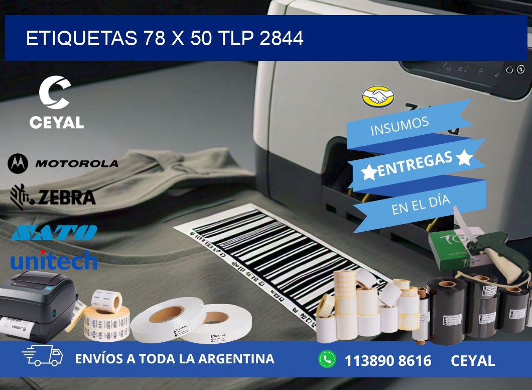 ETIQUETAS 78 x 50 TLP 2844
