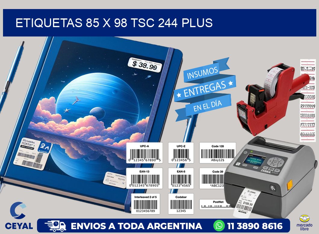 ETIQUETAS 85 x 98 TSC 244 PLUS