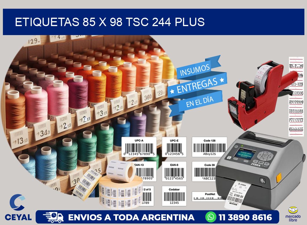 ETIQUETAS 85 x 98 TSC 244 PLUS