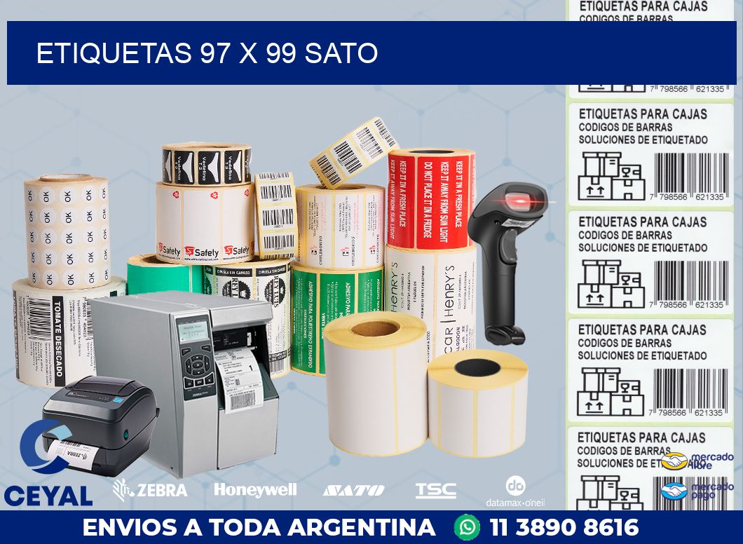 ETIQUETAS 97 x 99 SATO