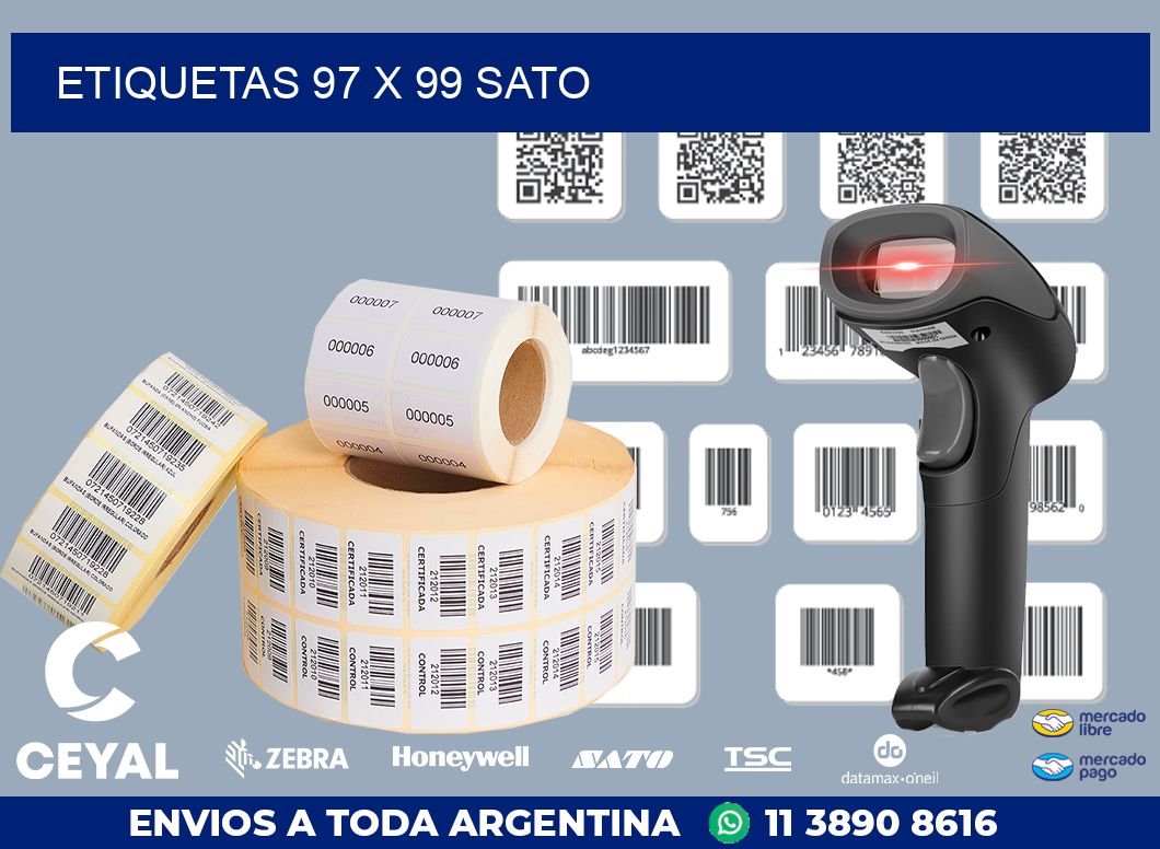 ETIQUETAS 97 x 99 SATO