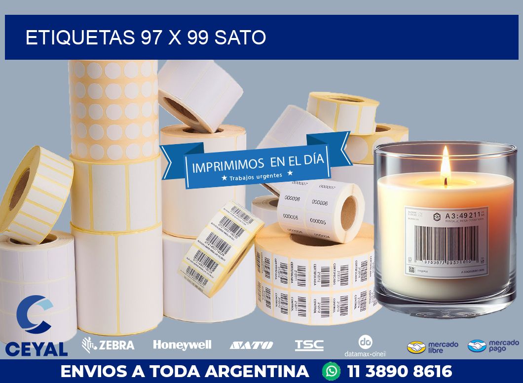 ETIQUETAS 97 x 99 SATO