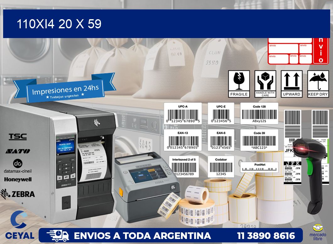 110Xi4 20 x 59