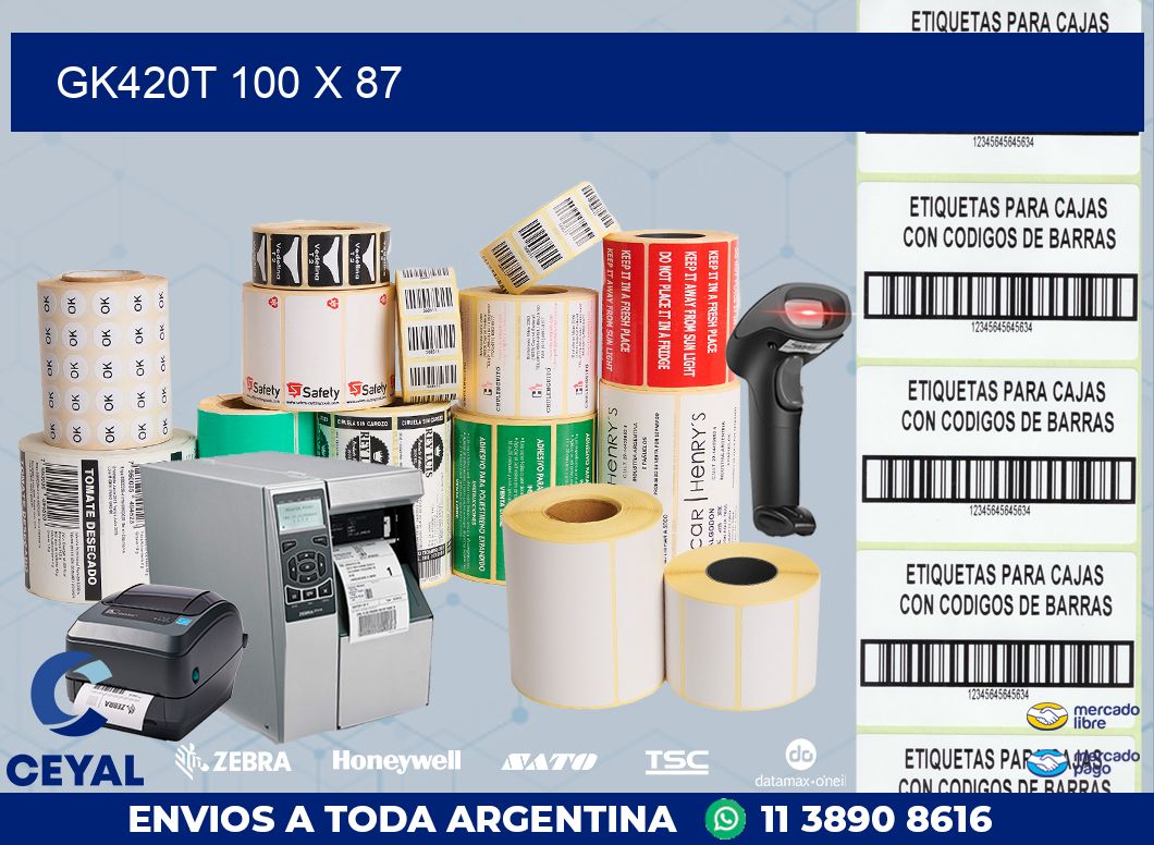 GK420T 100 x 87