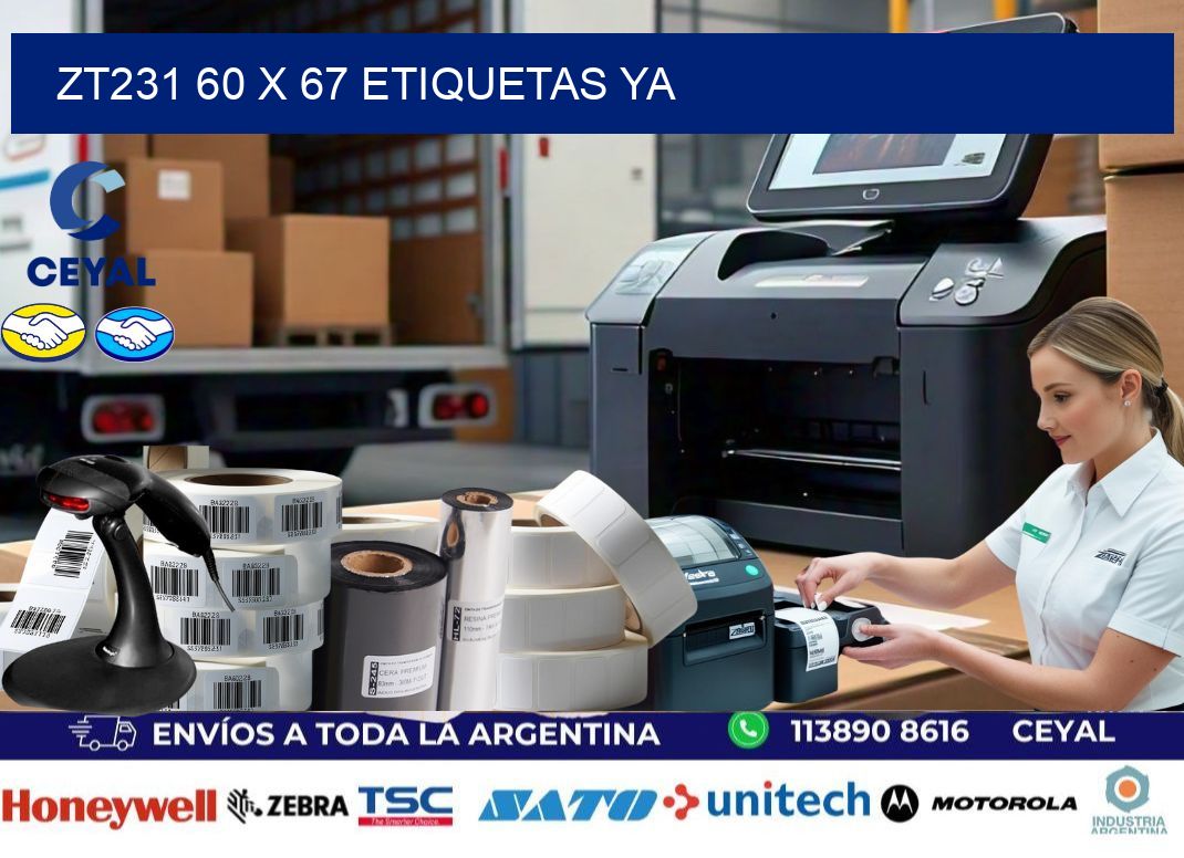 ZT231 60 x 67 ETIQUETAS YA