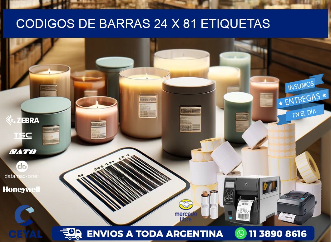 codigos de barras 24 x 81 etiquetas