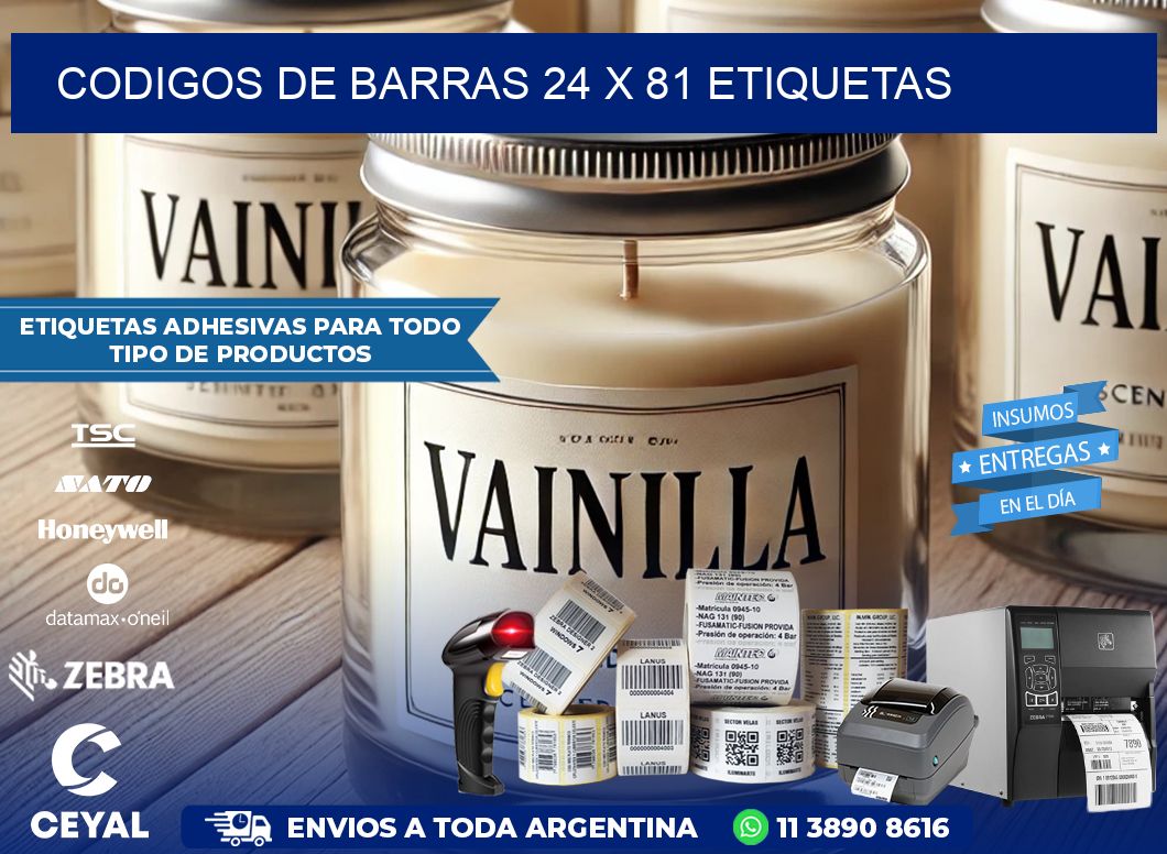 codigos de barras 24 x 81 etiquetas
