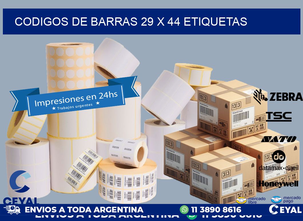 codigos de barras 29 x 44 etiquetas
