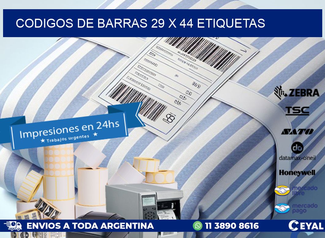 codigos de barras 29 x 44 etiquetas