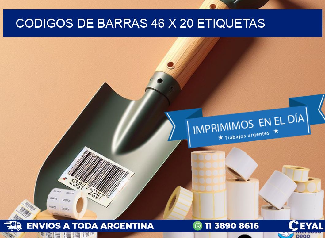 codigos de barras 46 x 20 etiquetas