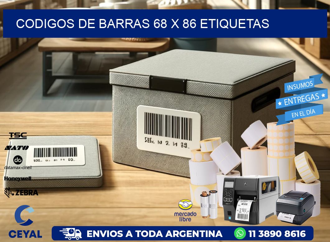 codigos de barras 68 x 86 etiquetas