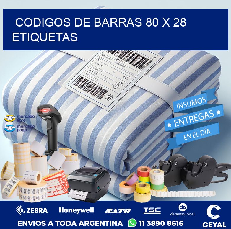 codigos de barras 80 x 28 etiquetas
