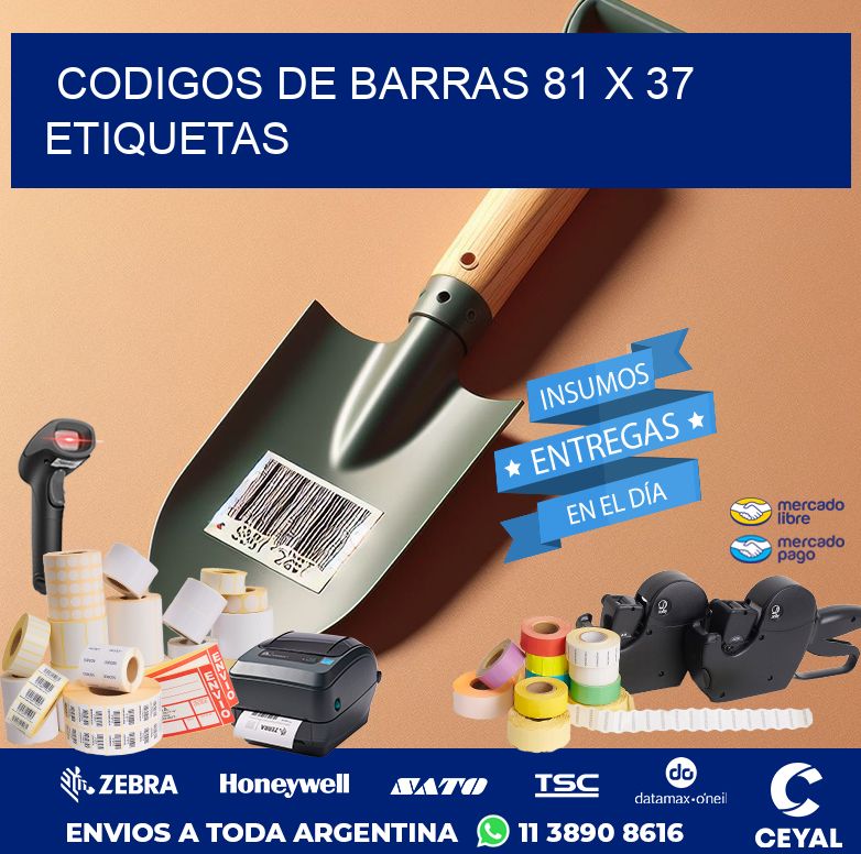 codigos de barras 81 x 37 etiquetas
