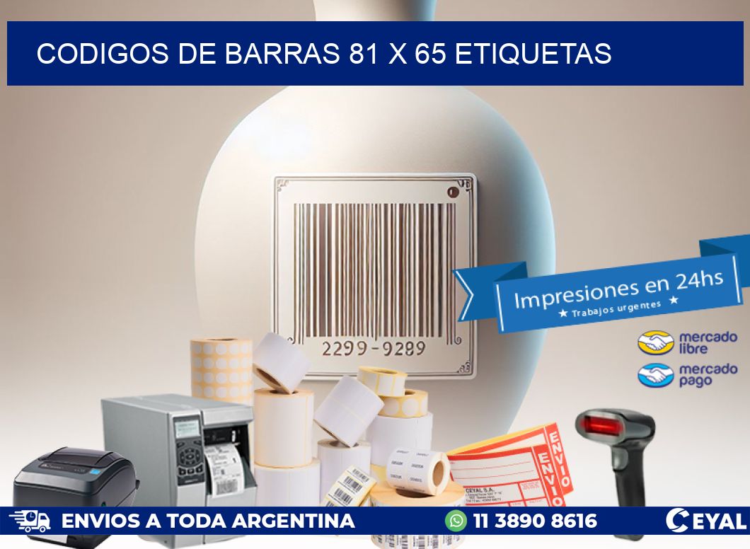 codigos de barras 81 x 65 etiquetas