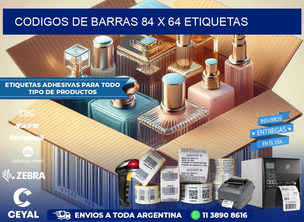 codigos de barras 84 x 64 etiquetas