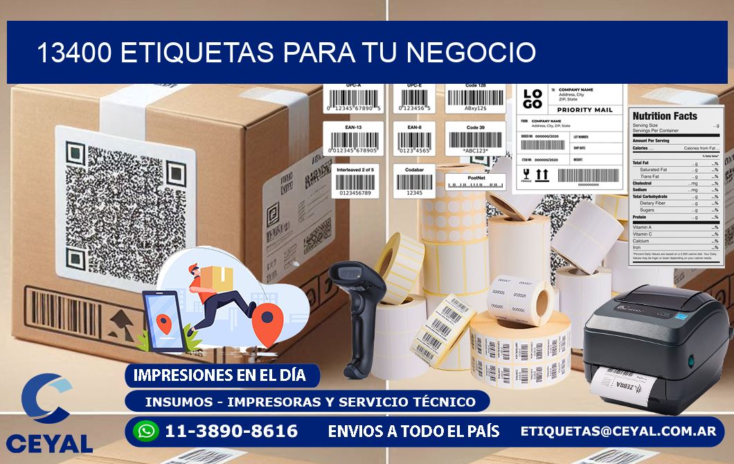 13400 etiquetas para tu negocio