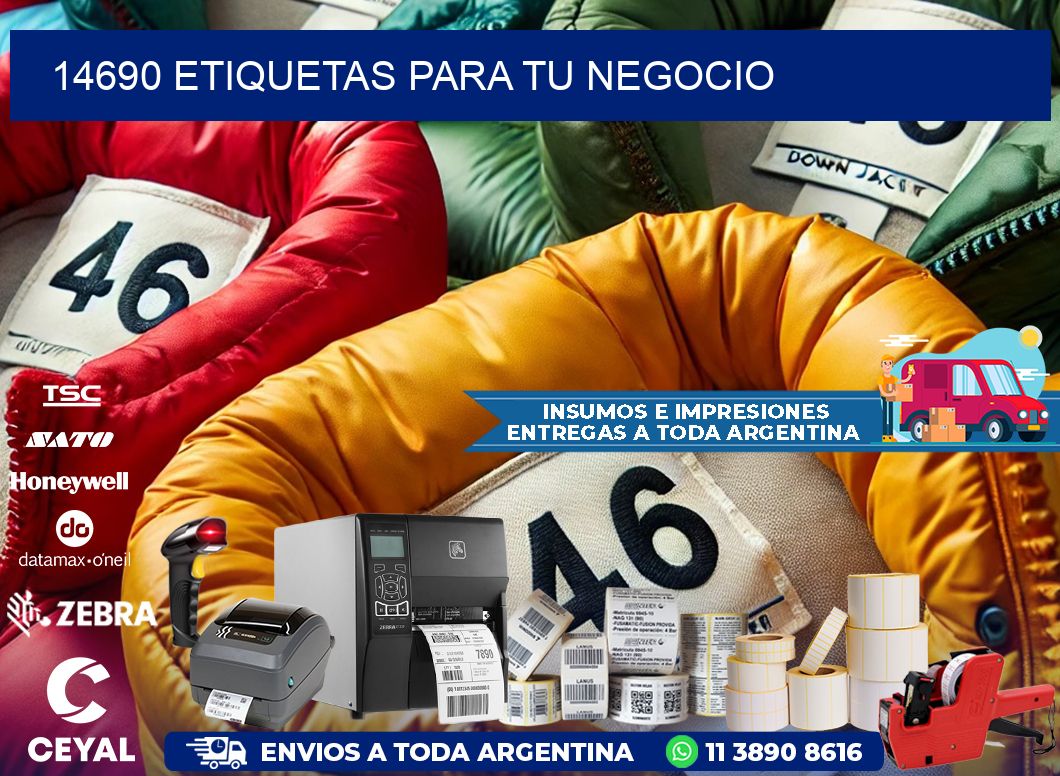 14690 etiquetas para tu negocio