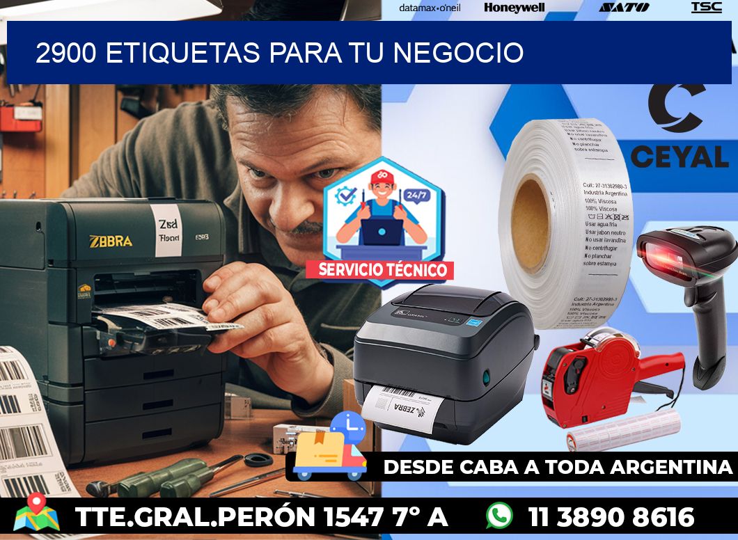 2900 etiquetas para tu negocio